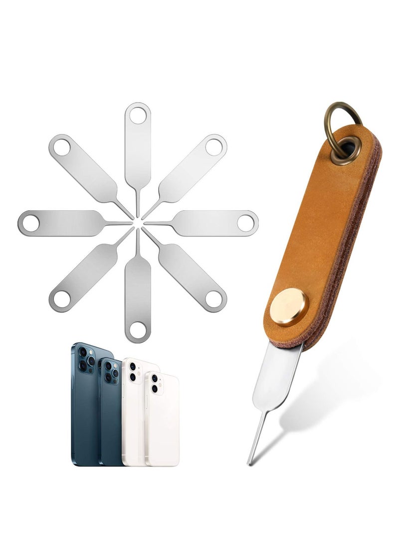 Y&D 20 Pieces SIM Card Removal Tools Universal Tray Eject Pin Ejector Tool with 1 Detachable Keychain Charm for Smart Phones and Tablets  - Image 1