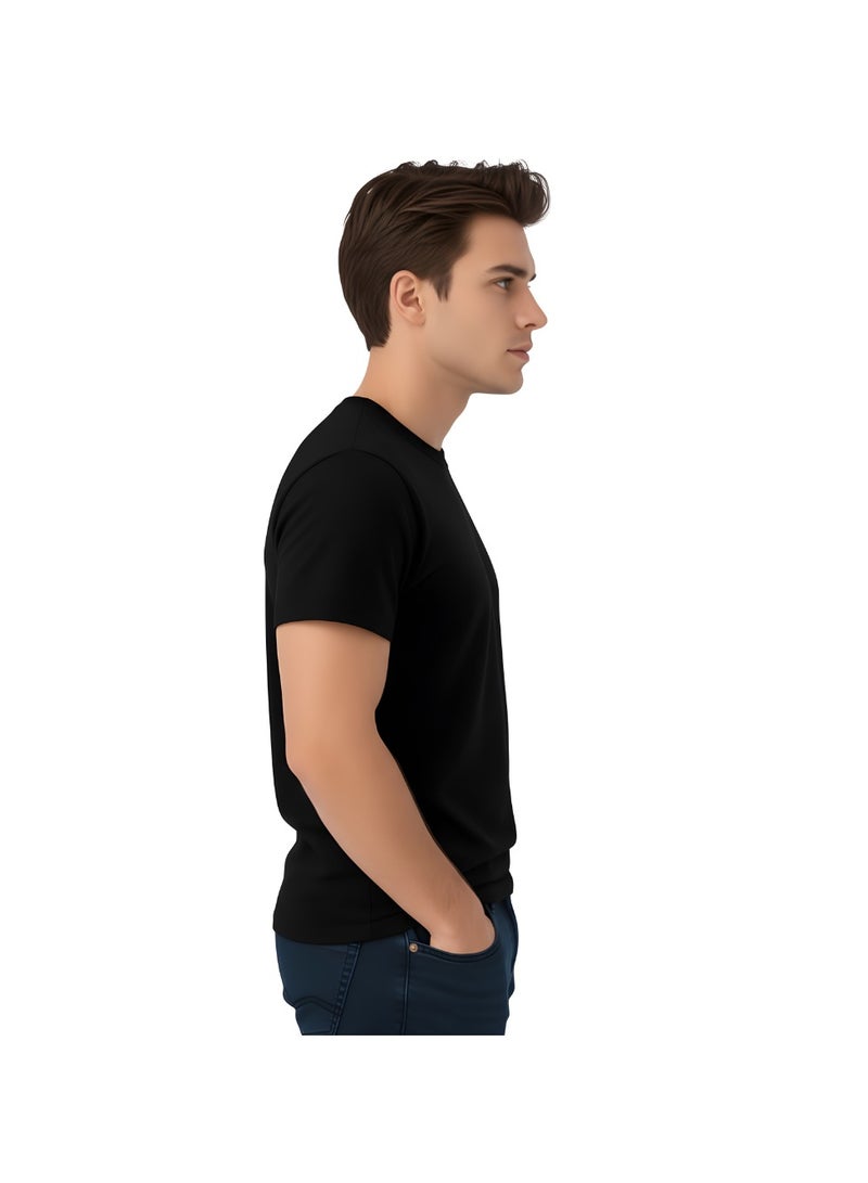Nenoush Men's Classic Round Neck Short Sleeve T-Shirt - Comfortable Cotton T-Shirt for Men - Image 5