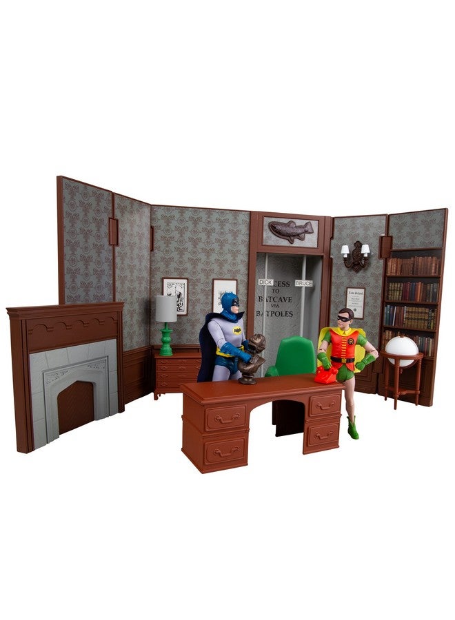 McFarlane Toys - DC Retro Wayne Manor Library (Batman 66') Playset - Image 5