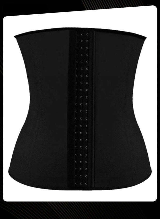 Dr. Hakem حزام تخسيس الخصر للنساء مزدوج الطبقة 3D ضغط ملابس تشكيل البطن والخصر كورسيه الجسم أسود - Image 3