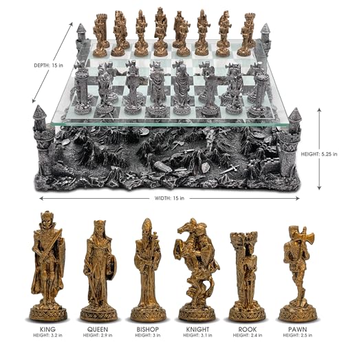 CHH Renaissance Knight Chess Recreational Classic Strategy Game Set - Image 5