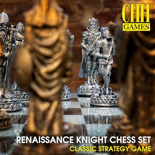 CHH Renaissance Knight Chess Recreational Classic Strategy Game Set - Image 2