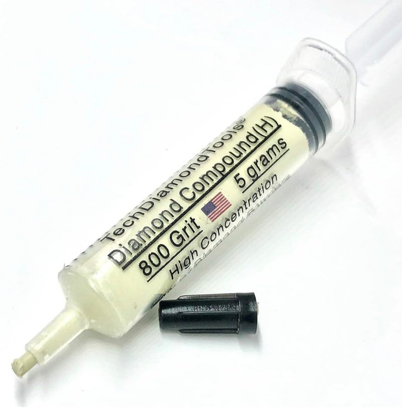 TechDiamondTools Diamond Lapping Paste Polishing Compound USA Made 800 Grit Mesh 12-25 Micron Lapping Compound for Rock Glass Metal Jewelry Resin Marble with High Concentration of Diamond Powder - Image 2