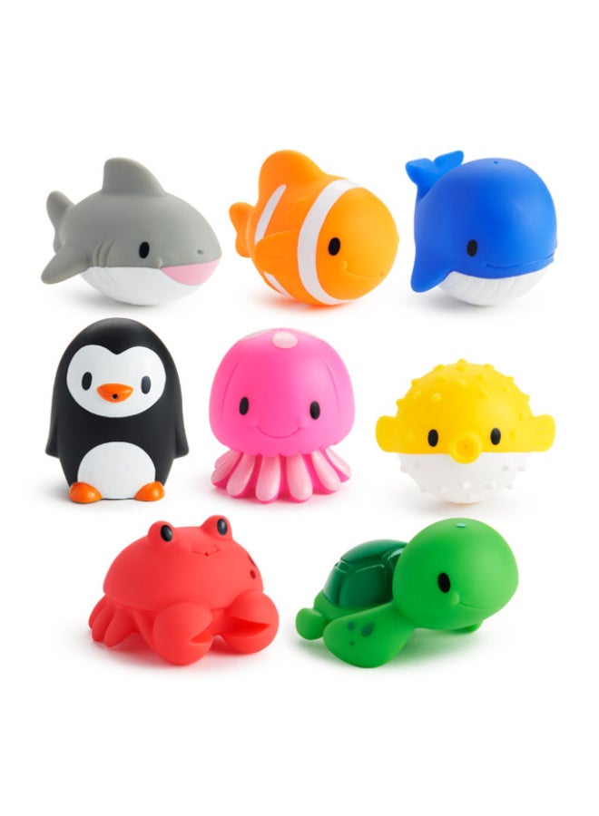 Munchkin Ocean™ Bath Squirts 8 Pack 9M+ Baby Bath Toys with Floating Sea Animals Water Squirters - Image 4