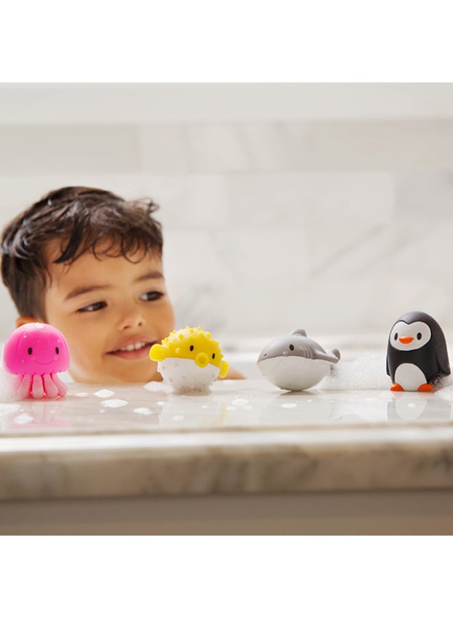 Munchkin Ocean™ Bath Squirts 8 Pack 9M+ Baby Bath Toys with Floating Sea Animals Water Squirters - Image 2