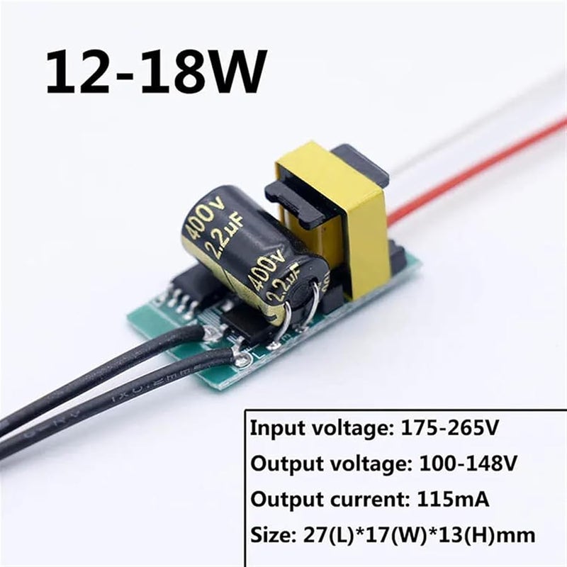 10Pcs 12 18W 115mA LED Non Isolated Driver Power Supply AC175 265V For SMD Bulb - Image 2