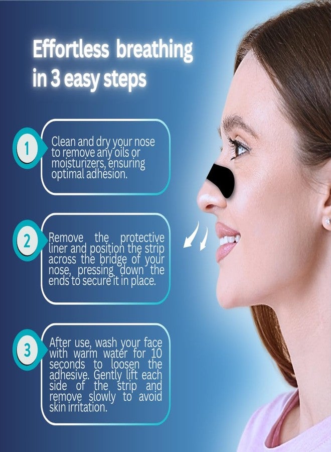 Skyis Nasal Strips for Better Breathing, 60 Count Strong Hold Nose Strips for Day & Night Use, Sweat Resistant, Comfortable Fit, Helps Reduce Snoring Sounds & Support Clear Breathing - Image 3