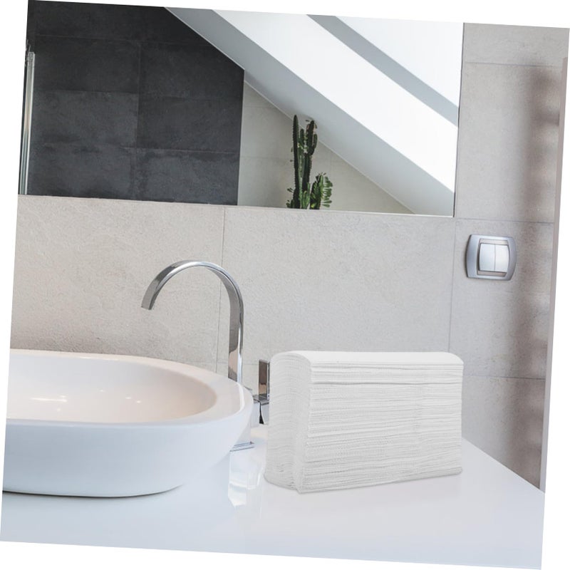 Disposable Paper Hand Towels 140 Counts Soft Resilient For Home Office Hotel Bathroom - Image 5