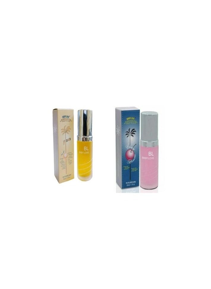 بيبي لايف - عطر اطفال بي ال من بيبي لوف برائحه الكرز والخوخ 50 مل - Image 1