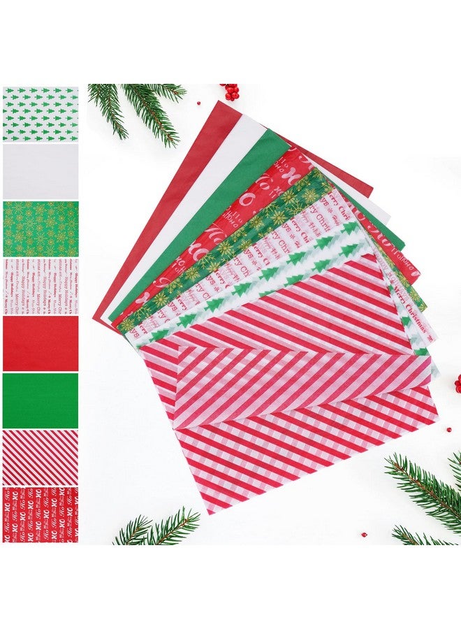 Blisstime Tissue Paper For Gift Bags 110 Sheets 13.8'' X 19.7'' Christmas Tissue Paper For Gift Wrapping, 8 Different Designs Christmas Wrapping Paper Bulk For Diy Crafts Holiday Decor (110) - Image 2