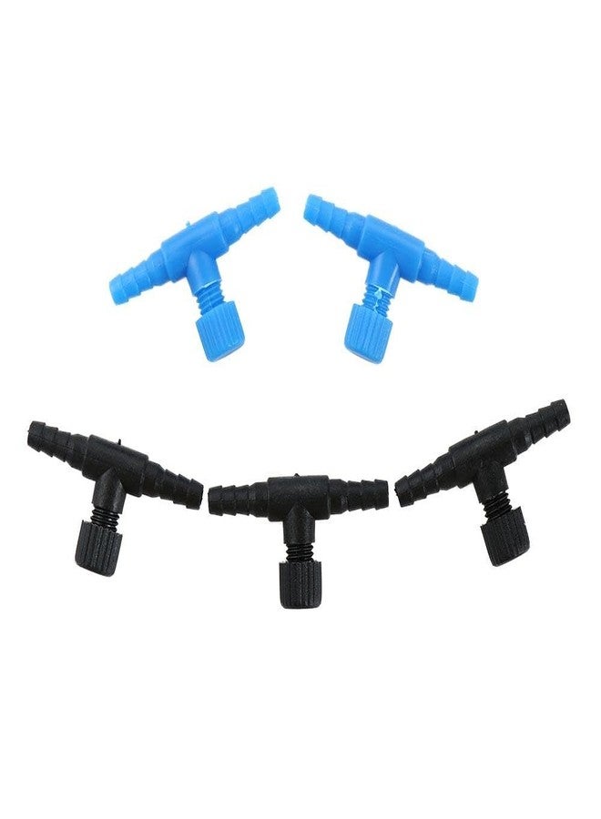 Pokinge 20pcs Aquarium Control Valve, 2 Way Air Valve Aquarium Regulator Pipe Connector, Plastic T-Shaped Air Line Tube Valves for 4 mm Hose Air Line Tubing Connector - Image 4