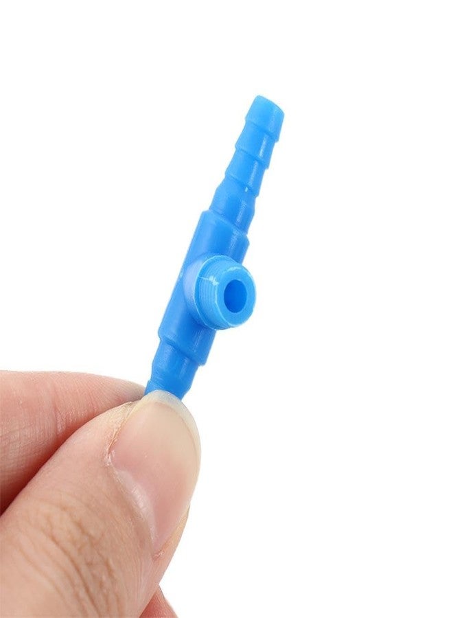 Pokinge 20pcs Aquarium Control Valve, 2 Way Air Valve Aquarium Regulator Pipe Connector, Plastic T-Shaped Air Line Tube Valves for 4 mm Hose Air Line Tubing Connector - Image 3