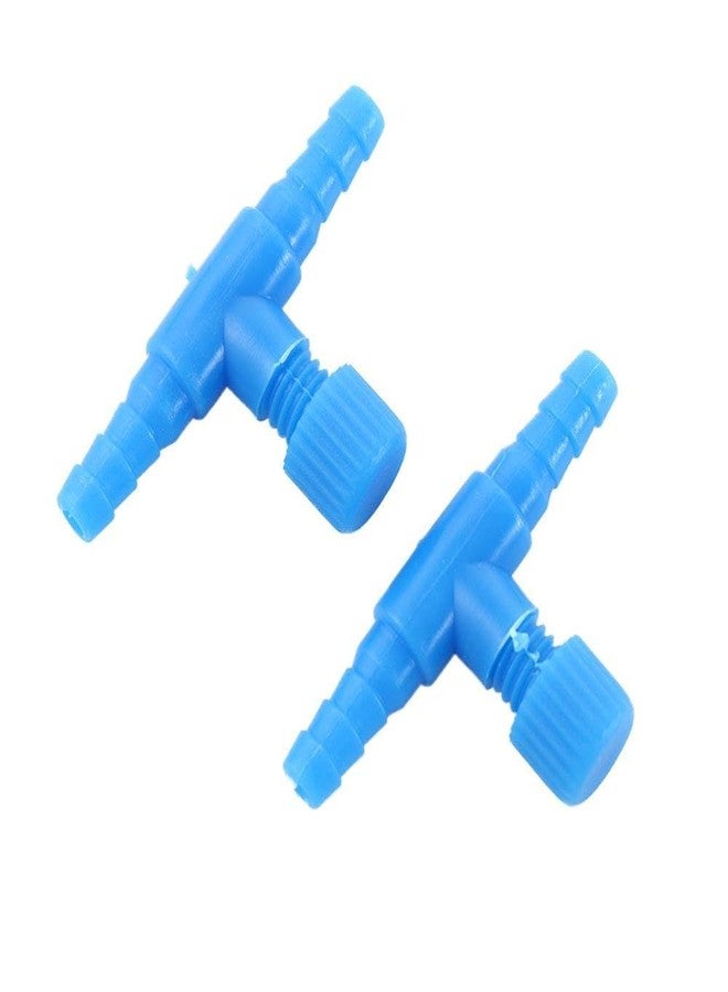 Pokinge 20pcs Aquarium Control Valve, 2 Way Air Valve Aquarium Regulator Pipe Connector, Plastic T-Shaped Air Line Tube Valves for 4 mm Hose Air Line Tubing Connector - Image 5