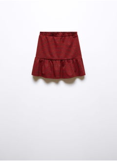 Kids Checked Mini Skirt