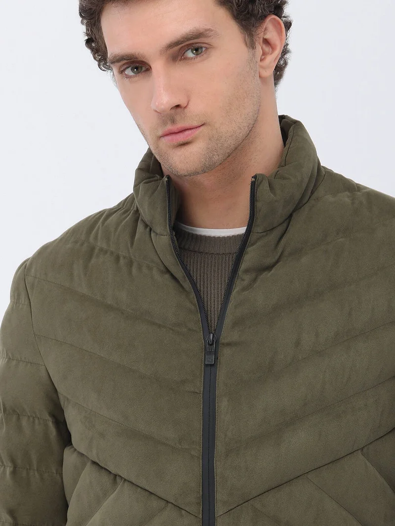 Kip Light Khaki Woven Coat