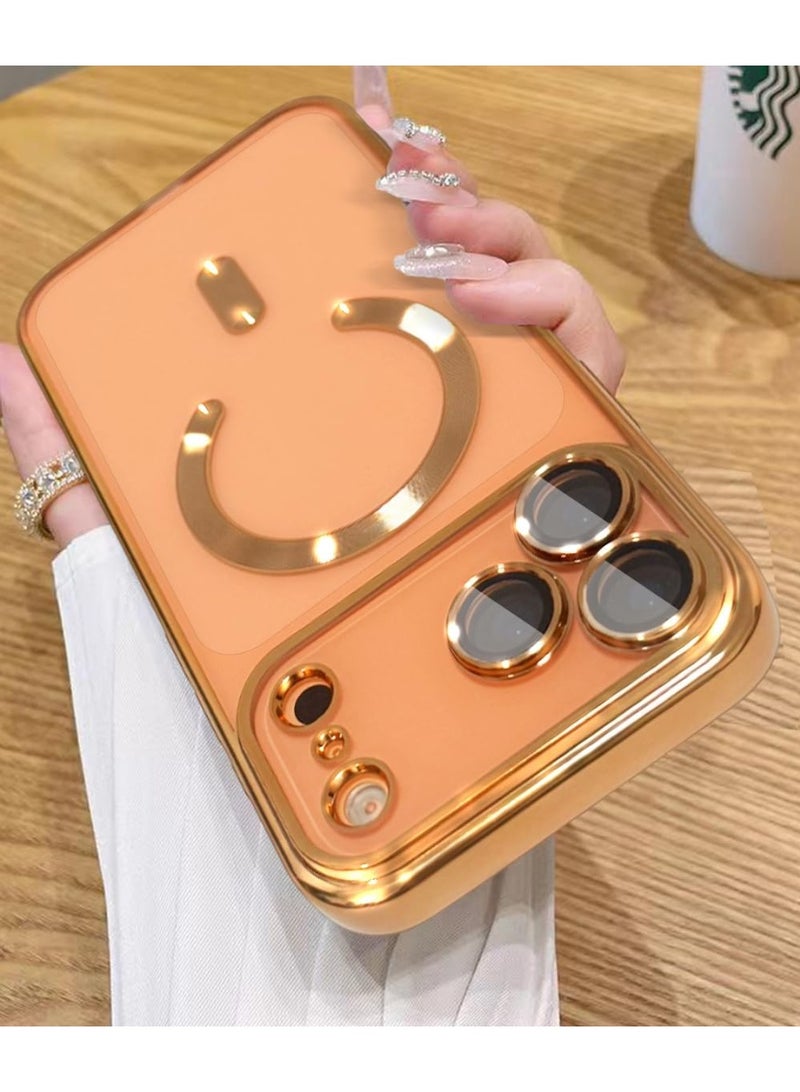 Magnetic cover for iPhone 17 Pro max Case with Mag Safe Full Camera Lens Protector Plating Soft Clear Phone Case for iPhone 17 Pro Max - Image 3