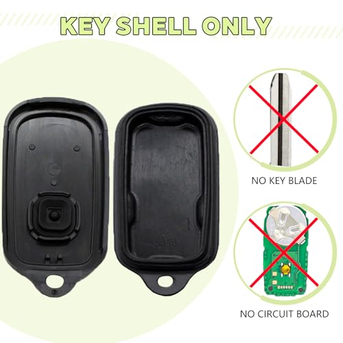 JJCHQ Key Fob Shell Case for Toyota 4Runner 1999 2000 2001 2002 2003 2004 2005 2006 2007 2008 2009/Sequoia 2001-2007 HYQ12BBX HYQ12BAN HYQ1512Y 4 Button Keyless Entry Remote Car Key Pad Cover Replacement - Image 2