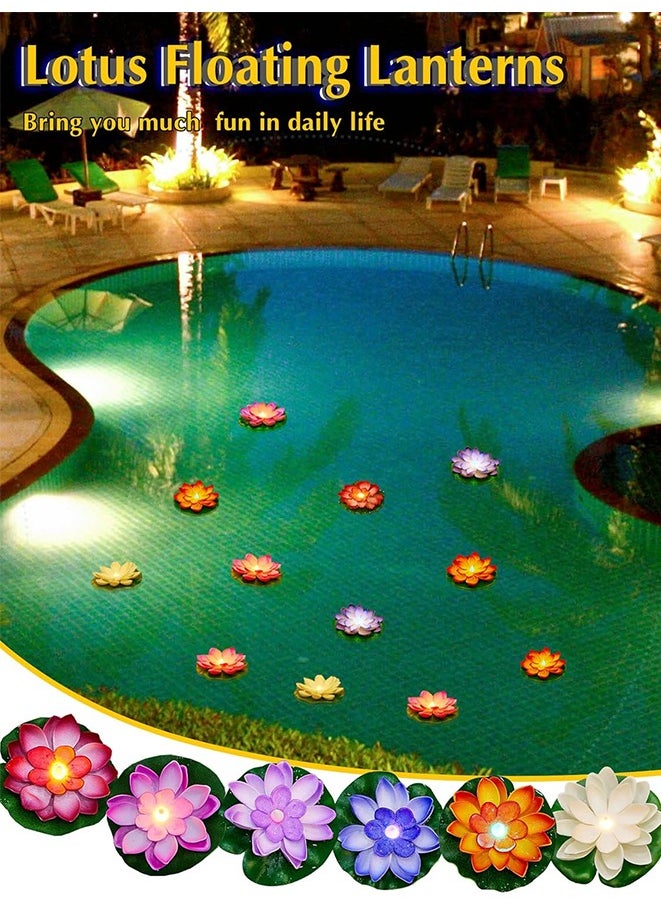 Generic Floating Pool Lights,Lily pad Pond Light LED Lotus Flower Lamp,Battery Operated Multicolor Fun Pool Accessories for Pool at Night-Aquarium,Holidays or weddings Decorations-6 Pcs(Dragonfly)  - Image 4