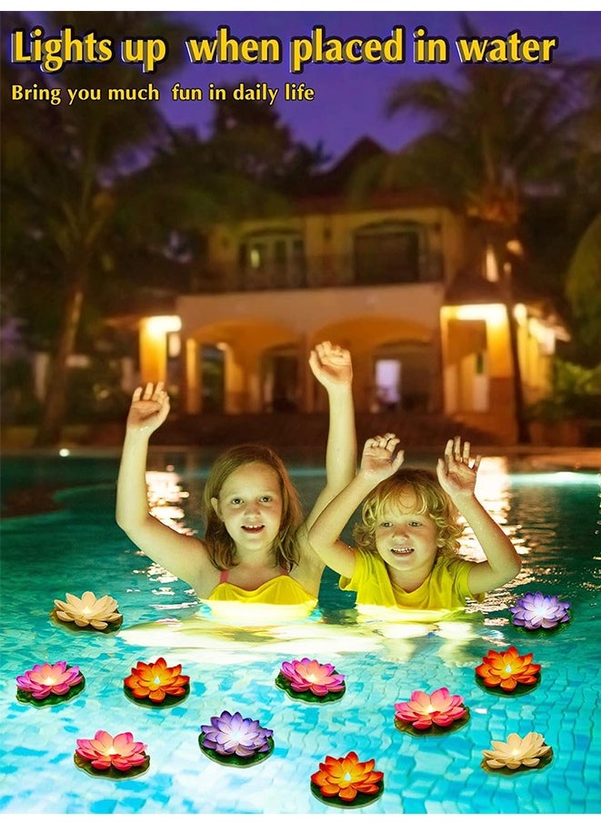 Generic Floating Pool Lights,Lily pad Pond Light LED Lotus Flower Lamp,Battery Operated Multicolor Fun Pool Accessories for Pool at Night-Aquarium,Holidays or weddings Decorations-6 Pcs(Dragonfly)  - Image 5