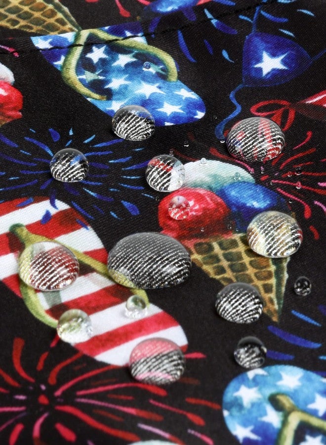Plum Hill Patriotic Waitress Apron for Fourth of July and Summer BBQs and Parties, American Flag, Stars, Server Aprons with 3 pockets, Red White and Blue - Image 5
