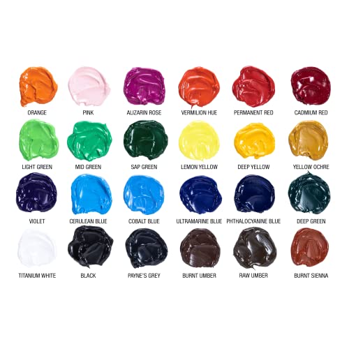 RoseArt Premium Oil Paint - Set 24 Colors, Maximum Strength Pigmented Oil Paints for Casual to Professional Artists, multi - Image 3