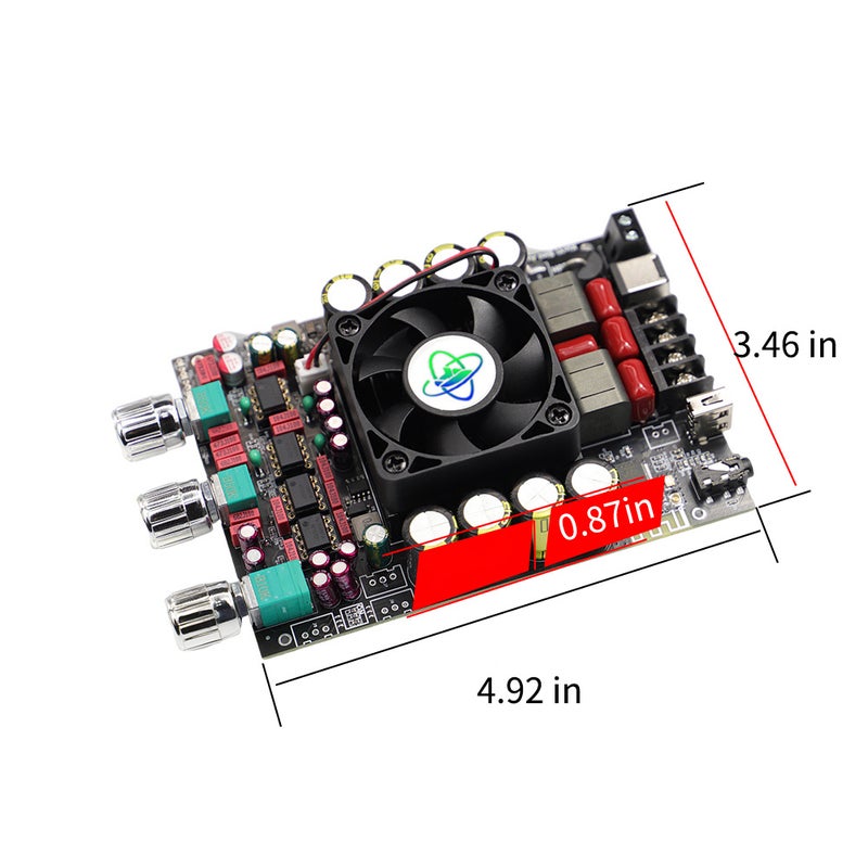 220W+220W BT 5.2 Wireless Audio Power Amplifier Portable Sound Amplifier Module Speaker Amp Board HighPower Subwoofer Amplifier - Image 2