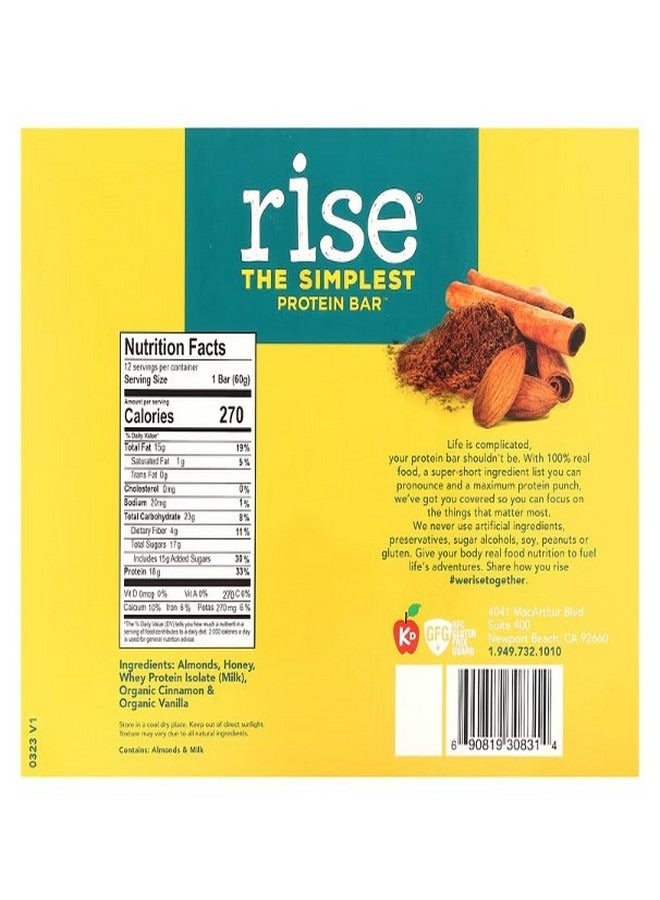 ارتفاع شريط The Simplest Protein Bar Snicker Doodle 12 Bars 2.1 oz 60 g Each - Image 2