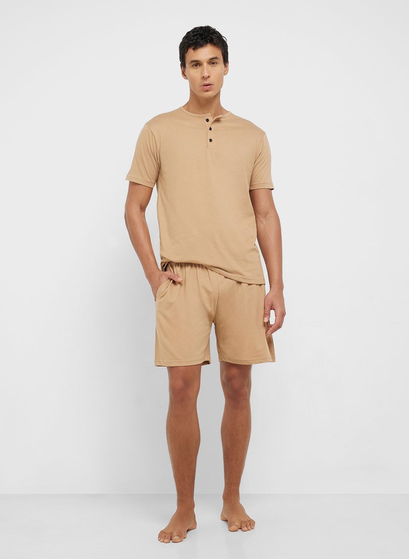 Seventy Five Nightwear T-Shirt & Shorts Set  - Image 1
