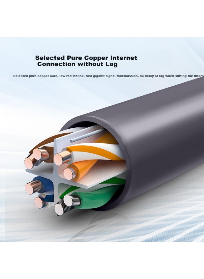 Choseal Cat6 Pure Copper Ethernet Cable 100m Gray Qs2636at100s - Image 2