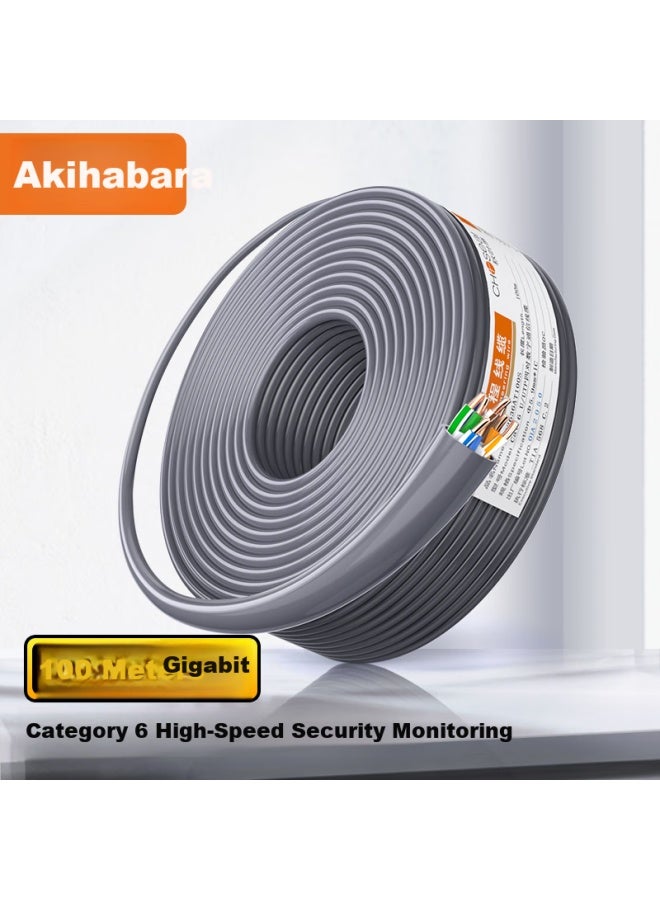 Choseal Cat6 Pure Copper Ethernet Cable 100m Gray Qs2636at100s - Image 1
