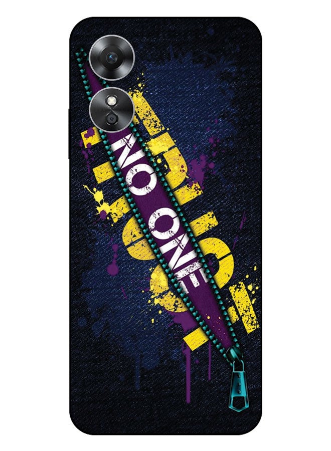 EYE CATCH Printed Protective Case Cover For Oppo A17  -  No One trust - Image 1