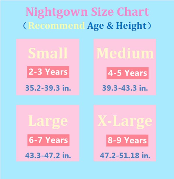 ZEBZOO Nightgowns for Girls Unicorn Dress Toddler Kids Pajamas Long Sleeve Night Gown(2-Pack,2-3 Years) - Image 2