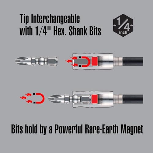 VESSEL - BALL GRIP Ratchet Interchangeable Screwdriver 2200MBH120 - Image 4