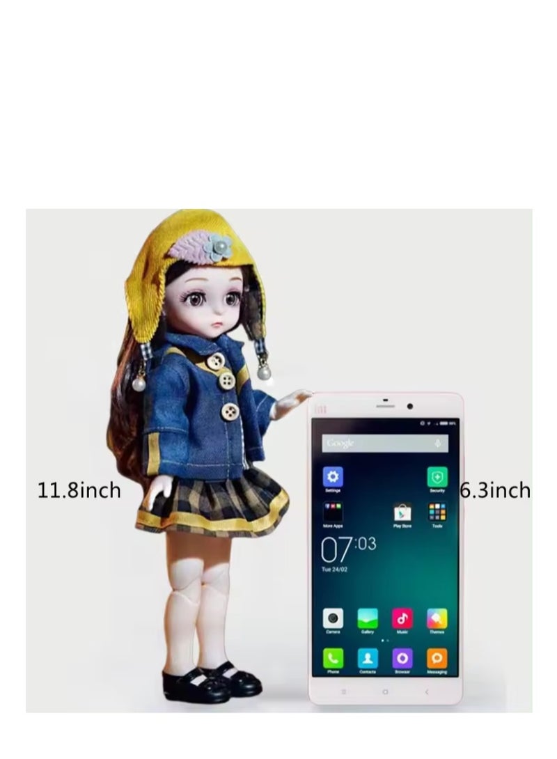 XiuWoo Clothes Changing Girl's Toy Doll Fashion Models Beauty Princess Baby Lovely Dolls Perfect Birthday Gifts - Image 1