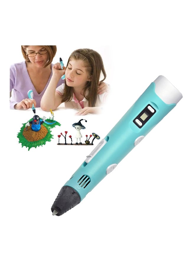 Loquat 3D Printing Pen Set Blue/White/Black - Image 4