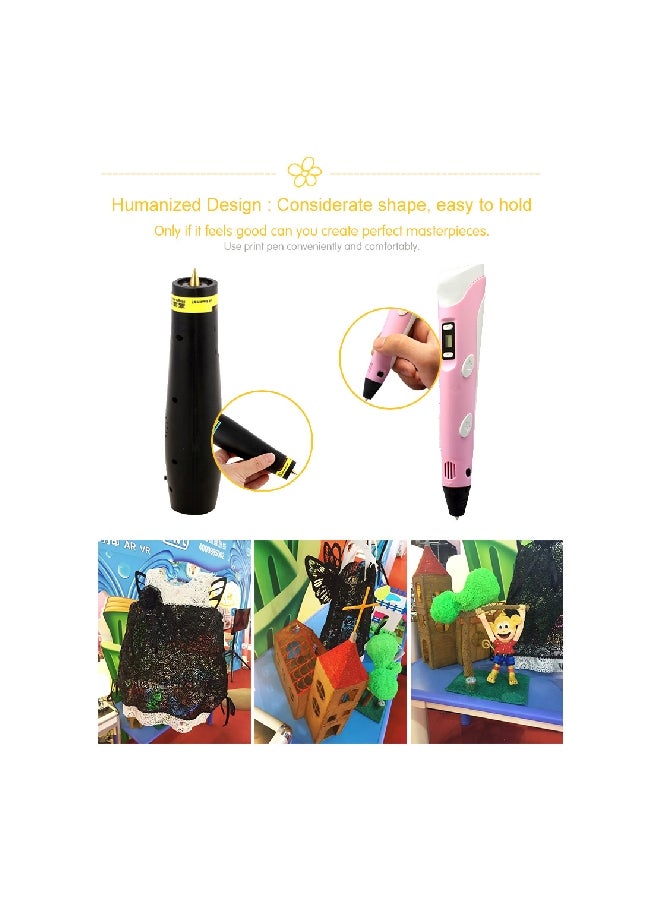 Loquat 3D Printing Pen Set Blue/White/Black - Image 5