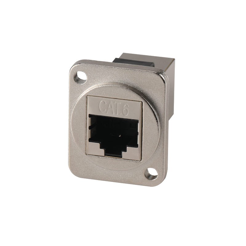 ANMBEST 5PCS Panel Mounting RJ45 Cat5/5e/6 8P8C Ethernet LAN Cable Connector Zinc Alloy Housing Double Head Coupler Adapter Female to Female - Image 4