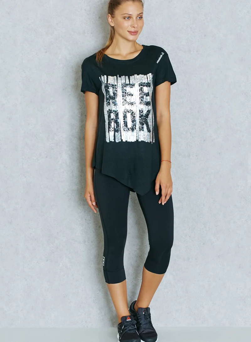 Reebok Dance Asymmetric T-Shirt