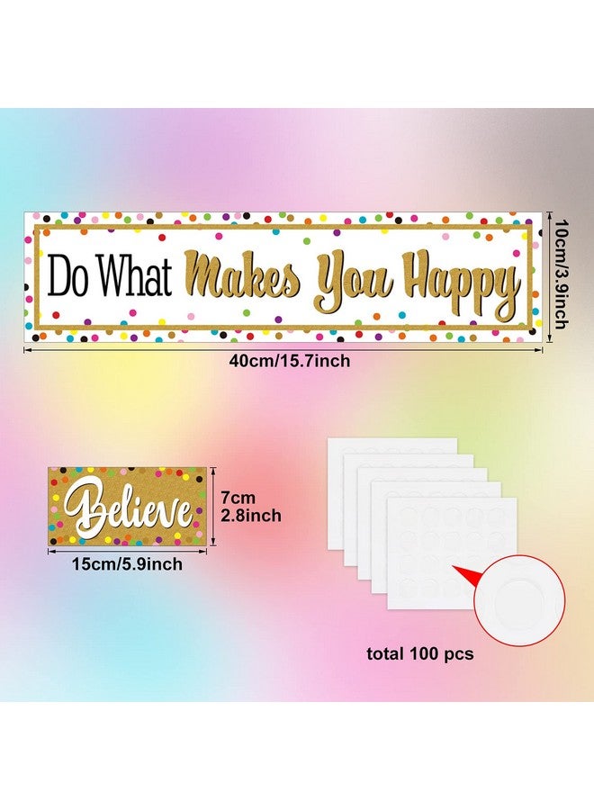 Tenare 22 Pieces Motivational Gallery Bulletin Board Decorations, Confetti Shine Growth Positive Sayings Bulletin Board Borders For Classroom School Home Sweet Elementary Bulletin Wall Decoration - Image 2