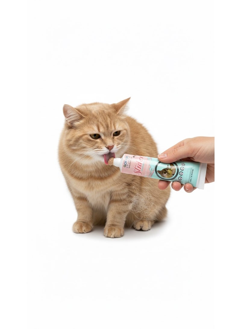 Forvet سلايدر معجون المالت المضاد لكرات الشعر للقطط – يساعد على منع تكوّن كرات الشعر – 60 جم - Image 4