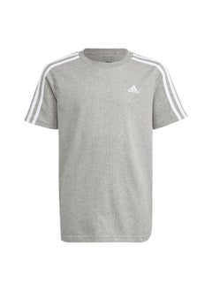 Adidas adidas U 3S Tee Grey Training T-Shirts 7-8Y  - Image 1