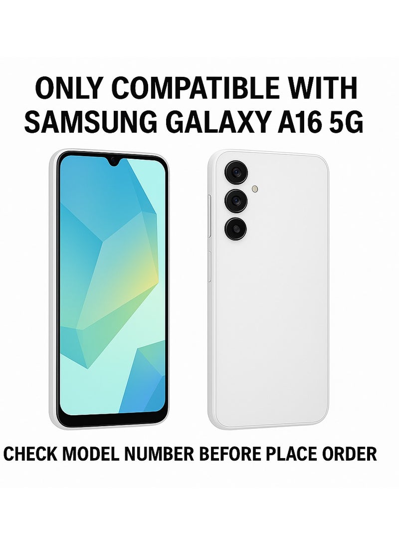 SARAOONT Compatible with Samsung Galaxy A16 5G Soft Silicone Case Cover with Camera Protection Slim Fit Shockproof Design - Image 2