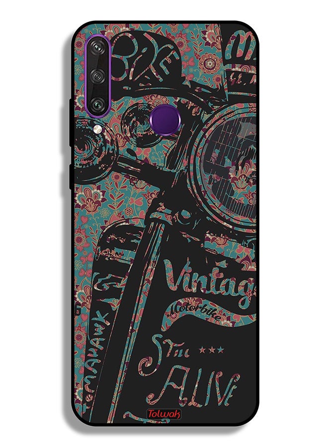 Tolwak Huawei Y6p Protective Case Cover Vintage Motorbike - Image 2