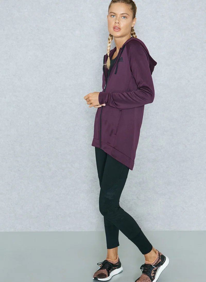 Adidas Full Zip Hoodie & Tights Set