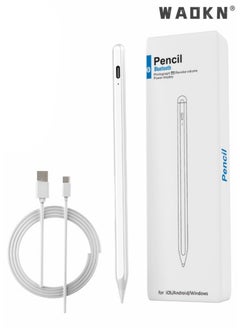 WAOKN IPad Pencil Capacitive Pen Magnetic Apple Handwriting Pen Suitable for Apple Pencil Touch Screen Pen Active Digital Stylus Pen Pencil Generation iPad Pen with Fast Charging（Type-C interface）  - Image 1
