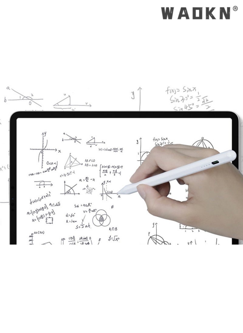WAOKN IPad Pencil Capacitive Pen Magnetic Apple Handwriting Pen Suitable for Apple Pencil Touch Screen Pen Active Digital Stylus Pen Pencil Generation iPad Pen with Fast Charging（Type-C interface）  - Image 5
