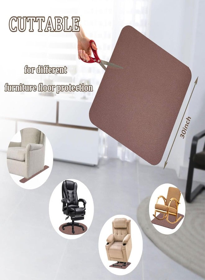Xinhw Recliner Pads for Hardwood Floors, Under Recliner Mat Floor Protectors Furniture Pads to Keep Furniture from Sliding Swivel Chairs Recliner mats for Hardwood Floors Non Slip Furniture Pads - Image 4