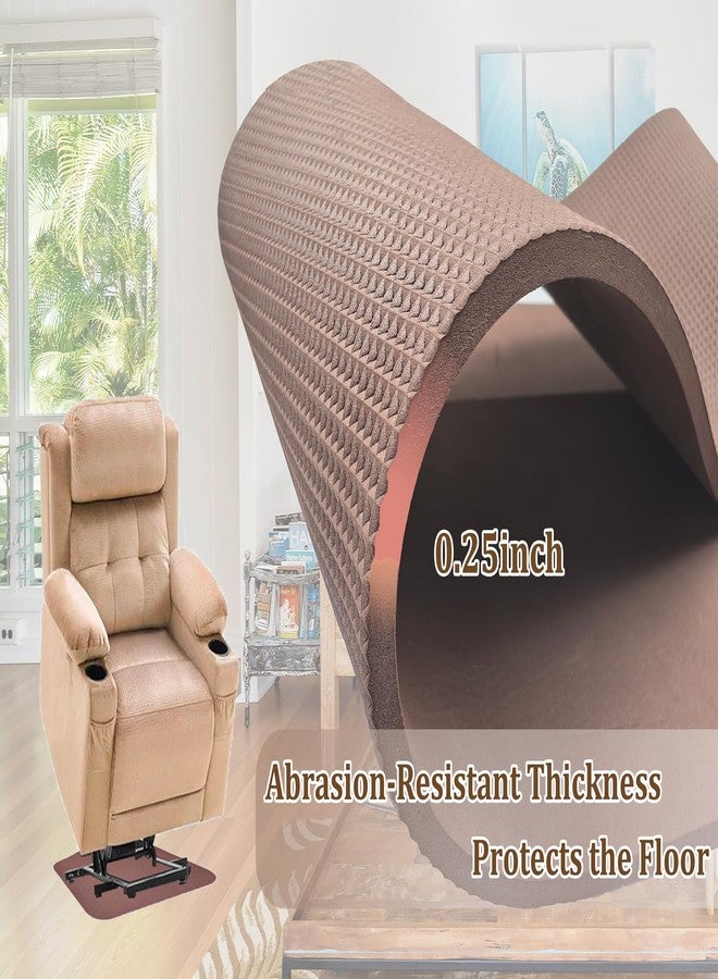 Xinhw Recliner Pads for Hardwood Floors, Under Recliner Mat Floor Protectors Furniture Pads to Keep Furniture from Sliding Swivel Chairs Recliner mats for Hardwood Floors Non Slip Furniture Pads - Image 5