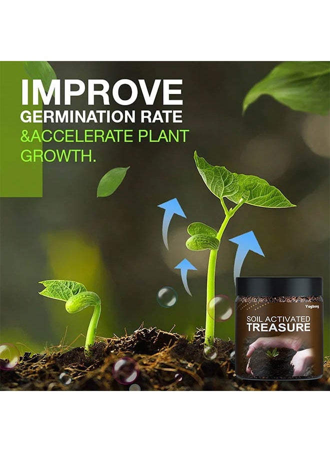 YEGBONG - Soil Activator Nutrient Soil Mineral Source Loose Soil Improver Prevents Hardening and Promotes Plant Rooting Potting Mix Fully Loaded with Indoor Outdoor Soil for Gardens and Plant Generic 200g - Image 1