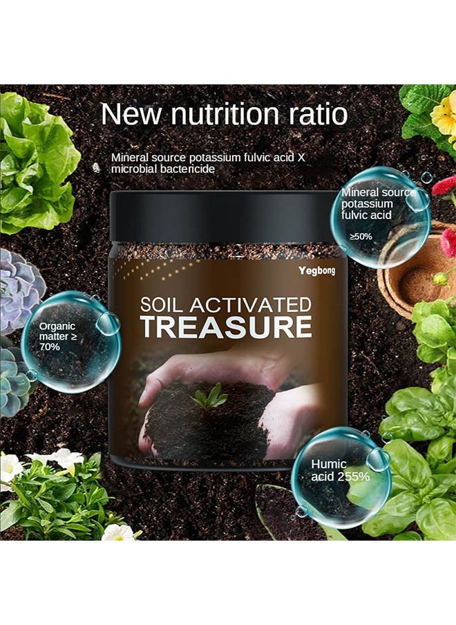 YEGBONG - Soil Activator Nutrient Soil Mineral Source Loose Soil Improver Prevents Hardening and Promotes Plant Rooting Potting Mix Fully Loaded with Indoor Outdoor Soil for Gardens and Plant Generic 200g - Image 1